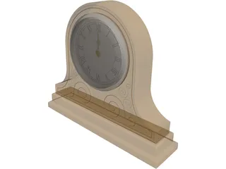 Mantle Clock 3D Model