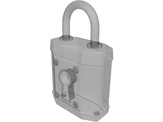 Padlock 3D Model