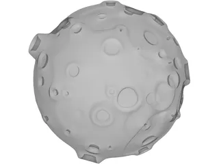 Toon Asteroid 3D Model