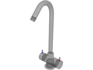 Modern Kitchen Faucet  3D Model