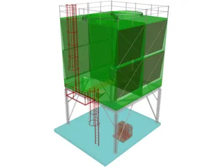 Cooling Tower 3D Model