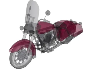 Harley-Davidson Glide 3D Model