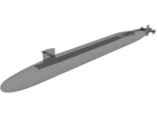 USS Ohio 3D Model