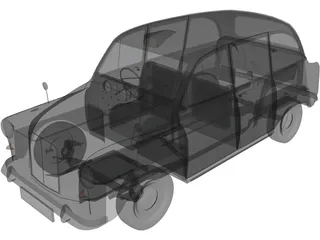 Austin FX4 Taxi 3D Model