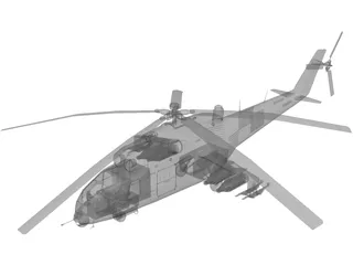 Mil Mi-24 Hind 3D Model