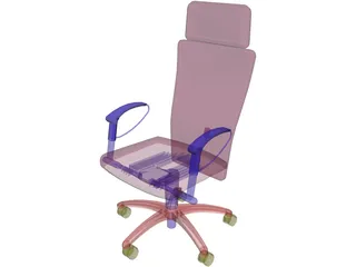 Chair Arms Exec 3D Model