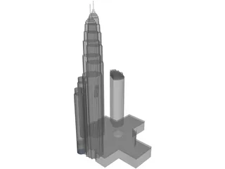 Petronas Twin Tower 3D Model