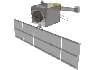 Space Based Infrared Satellite (SBIRS) 3D Model