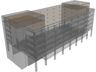 Generic Admin Building 3D Model