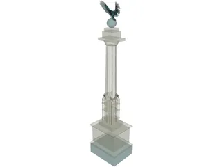 Prospect Park Entry Pillar 3D Model