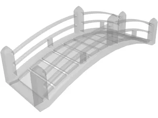 Japanese Bridge 3D Model