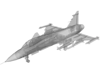 Saab JAS-39 Gripen 3D Model