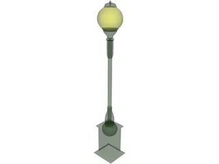 Victorian Street Lamp 3D Model
