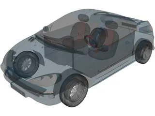 Peugeot 206CC 3D Model