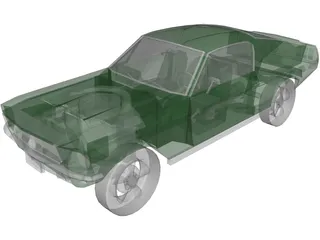 Ford Mustang Fastback (1968) 3D Model