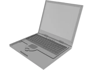 Dell Laptop Notebook 3D Model