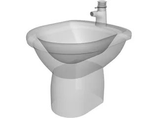 White Bidet 3D Model