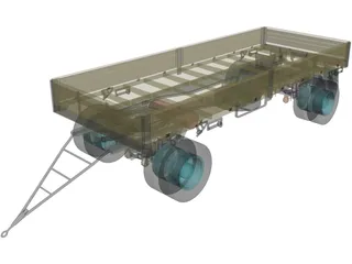 Cargo Trailer 3D Model