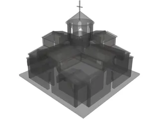 Ancient Roman Church 3D Model