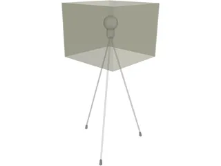 Kwadratowa Lamp 3D Model