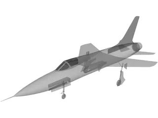 F-105 Thunderchief 3D Model