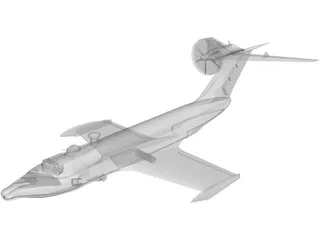 A-90 Orlenok Ekranoplane 3D Model