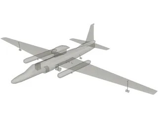 Lockheed U-2 Dragon Lady 3D Model