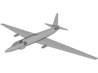 Lockheed U-2 Dragon Lady 3D Model