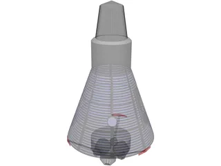 Mercury Capsule 3D Model