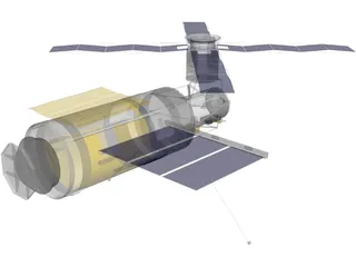 Skylab Space Station 3D Model