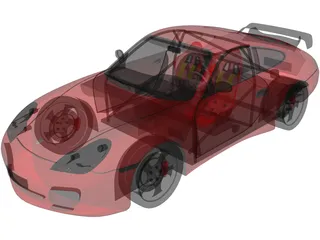 Porsche 911 996 GT3 3D Model