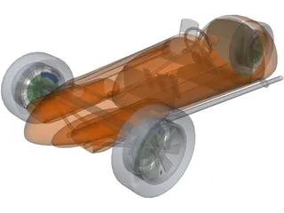 Car 3 Wheeler 3D Model