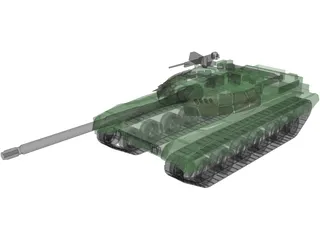 T90 Russian Main Battle Tank (MBT) 3D Model