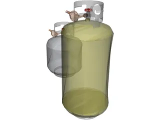 Propane Tanks 3D Model