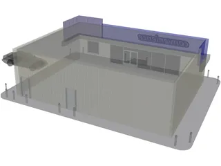 Convenience Store 3D Model