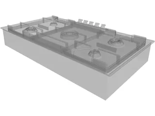 Gaggenau Cooktop Model KG291 3D Model