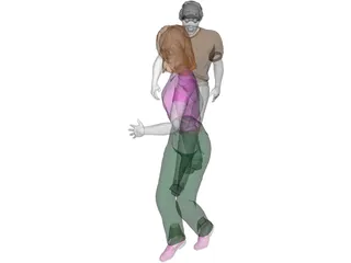 Woman and Man 3D Model