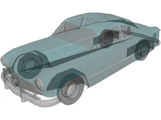 Ford Club Coupe Classic (1949) 3D Model