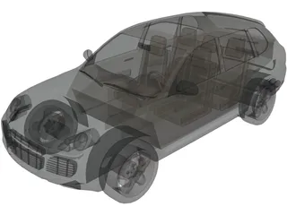 Porsche Cayenne Turbo (2005) 3D Model