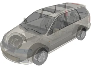 Mitsubishi Chariot Grandis (1997) 3D Model