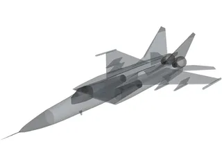 MiG-25 Foxbat 3D Model