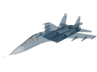 Sukhoi Su-34 Fullback 3D Model