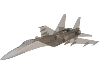 Sukhoi Su-37 Flanker-F 3D Model