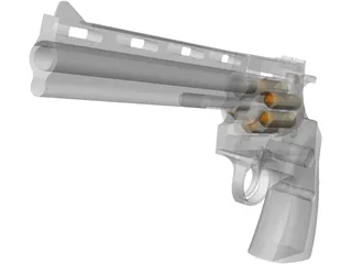 Colt Python 8 Inch Hunter 3D Model