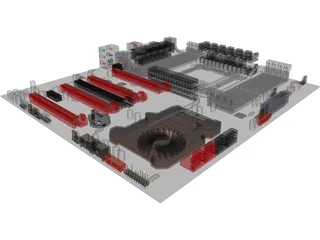 Motherboard 3D Model