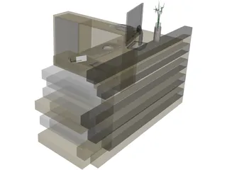 Reception Rack 3D Model