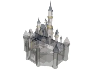 Cinderella Disney Castle 3D Model