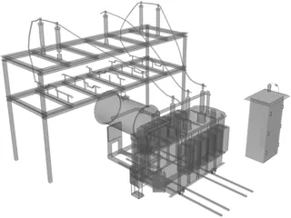 Electric Pole 3D Model