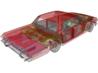 Chevrolet Impala 4-door (1963) 3D Model