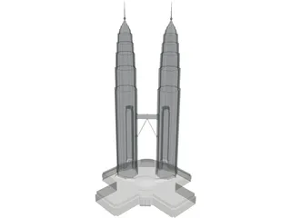 Petronas Twin Tower 3D Model